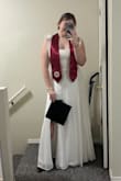 I love this dress! It's beautiful and very high quality. It's a bit more bridal than I had hoped to wear for graduation, but it looks so regal and elegant. Would recommend! - Emily M.