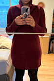 I love this dress, it's a little bit short for me to go to work but I can wear tights underneath. The color is pretty and good material. - Alessandra M.