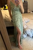 Absolutely love this dress! The "pattern" is not overdone or too much. The dress does run a little big, I do wish it was available in xxs for my build- so I will need to have some alterations done since I'm wearing this as a bridesmaid dress. - Mallory T.