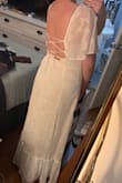 I was nervous about the sizing but it worked out perfectly and fit so well! The tie up back allows you to give a little room where you need it and also feels so secure. - Katelyn G.