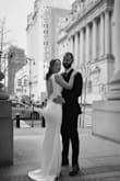 Fab dress that fit perfectly over my bump for our wedding in New York! - Caroline C.