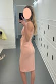 The model has tan skin, and it looked good on her, not as much on me. That was my only reason for returning. It's a darker pink in person. - Nathan J.