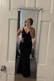 I absolutely love this dress! It fits a little tight in the legs but I think that's just how the style is. I love how it makes my body look and the open back is gorgeous! - Riley K.