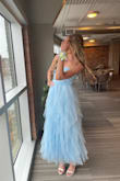 I 100% recommend this dress. I sized up just because I am so tall and I knew it would be long enough, and it was a little big, but with some bust alterations it was perfect! this was one of my favorite dresses that I have ever worn and the color and style are stunning. i got so many compliments and i highly suggest getting this dress in any color, but the blue is especially gorgeous. - Karys V.