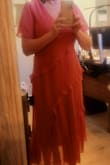 I haven't worn this for my event yet, but I love the fit and color. Very flattering on my shape and size is accurate. - Christy F.