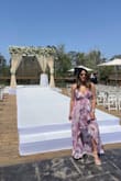 The dress fits me perfectly! I took one size smaller than recommended thanks to all the reviews here. The color is perfect; the dress matches the pictures shown! Thanks so much for creating this perfect dress for my bestie's lunch wedding. I felt amazing in it! - Maria T.
