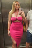 I love this dress, wore it on vacation. Very flattering and shows off curves. It runs big so size down. I'm usually a medium but it was too big in the waist/hip area. A small fit perfectly. Got a lot of compliments. - Kristin H.