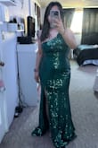 Super cutesy fit; nice overall but fit a little tight around boob area. Nice length even though I'm short. The sequins irritate the armpit area, but it's ok - Evelyn S.