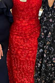 This dress was perfect for the charity ball I attended. I got so many compliments on the color. It has ZERO stretch, though, so size up if you are between sizes. I can wear a small in most dresses but needed the medium in this one. I'm 5'1" and wore 4" heels. It just touched the ground. - Rebecca S.