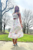 If you're looking to make a statement at your next spring event, this dress is a must-have! I wore it to a country club brunch and received countless compliments. The design perfectly blends chic style with a touch of class and just the right amount of flare. Guests were asking me all day where I found it. Highly recommended for any occasion where you want to turn heads! - Nicole