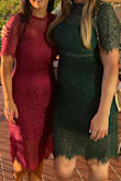 I've worn this dress in the fall for two different weddings. Perfect length! - Marla E.