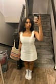 I asked a Lulu associate if I should get a small or medium, and they said medium. Medium was too big, especially the straps and bust, and loose fitting. I have to order a new one and graduation is so close :( It's also clearly jeans and doesn't look super formal in person, like I thought it would be. - Fatima M.