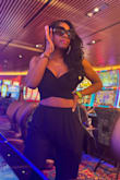 Perfect for any occasion. I dressed it down for the casino. Super comfy, great material. I'm a DD so I wore underwear garments for my top. - Donnette P.
