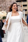 I bought it for my wedding, and it was perfect for the chilly day. Classy, comfortable, great material. I loved it! - Fernanda S.
