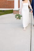Wore this to my wedding church ceremony. It was so simple yet so chic! Super comfortable. As a bigger chested girly, I dread not being able to wear a bra but this dress gave the girls enough support I was comfortable. - Alissa R.