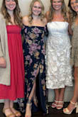 I loved this dress! It was super comfortable and fit in all the right places. It was never too tight even after eating. Super soft and I got a lot of compliments. The dress was a little bit too long but a higher heel would've taken care of that. It was a plus that it has a sticky liner on the top for the tube top style for it to stick and not slip around. - Meghan D.