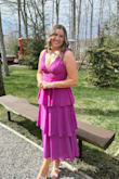 This dress is so flattering! Depending on the material, I have bought dresses from Lulus in M up to XL. I bought a L in this dress and it fits perfectly! I'm a little broad and had a little difficulty zipping up the dress on the side, but once fully zipped I was very comfortable! The straps aren't adjustable but that wasn't a problem for me. Obsessed with this dress and will now find any excuse to wear it! - Victoria A.