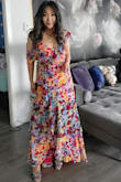 This is the dress that shows off your curves but minimizes your weak spots. Soft, flowy, and vibrant color. One of my favorite dresses in my closet. I will get worn out of it. I am so happy with it. - Josephine C.