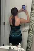 After having ordered a different dress from another brand and realizing it fit horribly! I got this one and was so happy to see that it fits perfectly! Beautiful color, solid quality, and will be perfect to wear in my little bros wedding this summer! - Andree R.