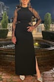 I loved this dress! I wasn't sure what size to order so I reached out to Lulu's customer support, and they helped me select a size. They suggested an XS, which worked great, because it has a lot of stretch to it (for reference, I tried another dress in XS without stretch, and it was too tight). I did have to have it hemmed because I'm a short girlie, but it was easy to do by hand. I was pleasantly surprised by the quality of this dress. I felt like a million bucks and received a lot of compliments. I wore this to a black tie optional wedding in Florida in January. I was comfortable all night and could dance my heart out without any issues. I also had to pump several times that evening, and the neck was easy to unbutton and button back up on my own. - Christine K.