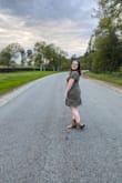 Comfortable and flattering. Can be dressed up or down. - Diana C.