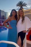 Loved this dress. Super flattering and perfect shade of blue. - Tania M.