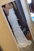 I'm having a small intimate wedding and wanted a simple but elegant dress. Love that this dress has lace, a small train, lets me move around and breathe! I decided to add a belt to give it some bedazzle. - Jailene G.
