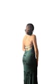 Ordered this for my prom; I'm pretty tall, but even with heels the dress still touched the ground! Loved that. The front is padded so no bra is needed :) The fabric felt good and stretchy. I paid for express shipping and also received the dress in time. - Naomi T.