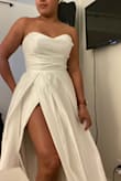 A beautiful material, fit perfectly. I highly recommend it. The only thing I didn't like was the slit which I thought was too high, but I can adjust that. But overall, you won't regret it. The value for money was well worth it. - Kele L.