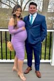 Ordered this dress for a good friend's wedding as a guest and at 28 weeks pregnant, and it was awesome. Stretchy and comfy so it's bump-friendly but can be worn postpartum as well. Loved the lavender color, and I got compliments all night long on the dress. - Sarah B.