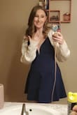 There is a bit of wire of some kind in the V of the front of the dress, which helps keep that V structure from gapping. I have a small chest, so gapping is usually a concern. Not in this dress. It was amazing. I got complements ALL NIGHT. - Brittany V.