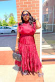 The fabric is rich and the dress is stunning. I got so many compliments. Definitely recommend it. - Bianca B.