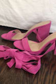 These heels are the most adorable things I've ever put on. The material is sooo nice and they fit true to size. the color is super pretty and I just love everything about them. Also, easy to walk in lol. I can't wait to wear to grad! - Anna G.