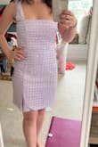 This dress is gorgeous in person, the beading is well made and high quality. Overall fit was perfect but I am super petite so the straps were a bit long. I loved the rest of the dress so much that I ended up just getting the straps tailored and its perfect! - Jennifer H.