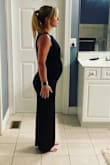 This is probably one of my favorite Lulu's buys ever! It's soft! It's sexy! It can be dressed up or down! The slit isn't too high! It lasted me through 2 pregnancies and I'm still wearing it! It was also the perfect baby bump picture dress! It's thick too and, even though it's tight, it also hides imperfections perfectly. I literally hope it lasts forever! - Kasi H.