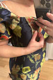 Really wanted to to wear this one but will be returning. The pattern doesn't align at the mid seam, the shoulders don't stay up, and the hips are more wide. - Melissa G.