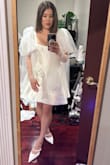 I received so many compliments on this dress. It was a bit tight at the bust. And I had side boob cleavage. So definitely order up! Especially for the girlies with a bigger bust. I added my own detachable sleeves from SHEIN. It completely changed the look! I was channeling princess vibes. - Kimberly L.