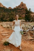 We had a mini "elopement" in Sedona with our families and this dress was perfect. Beautiful bodice and skirt that photograph well. The skirt was a good length with a small train, but still easy to pick up and scramble around rocks. - Jay W.