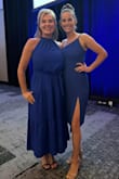 I am not the type to buy a tighter-fitting dress and this dress ended up being perfect. I measured myself beforehand and the Medium ended up fitting just perfect! The dress is simple, clean, sleek, and exactly as pictured! I was able to get away with not wearing a bra and just nipple covers which was so nice and you couldn't even tell! Comfortable, the slit is cute and rides a little high when sitting down, but other than that it was a GREAT dress!! - Abigail E.