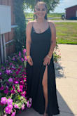 Fits a little loose so size up! With how the strings tie in the back it is no problem. It fits really snug and looks great! - Anna D.