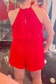 This is perfect for my upcoming vacation!  I wanted something a little dressy but still easy to dance in and this is exactly what I was looking for!  I got the recommended sz M and glad I did because there is no stretch in this material and is fitted at the waist. You will need to steam this material really well to give it a dressy look. I love that the neckline is adjustable so you can make it fit as tight or as loose as you want on top. Excited to wear this on my cruise! - Vanessa C.