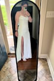 I have larges in others but after reviews I got a medium. It zippers perfect but the back buttons are a little tight. I'd recommend checking your measurements as if I ordered up way too many adjustments would need made. - Cheyenne A.