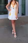 I ordered over 10 dresses from Lulus and even more from Amazon to find the perfect dress for my college graduation. This dress was the winner! I feel like it ran a tad big, but it wasn't that big of a deal. - Courtney J.