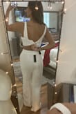 Already wrote a review on this one! As you can see, it didn't [zip] at the top the entire way because I had issues with it, but everything fit perfectly, and I can't wait to mix and match this outfit - Victoria S.