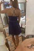 So you can't see all the pretty stitching/holes in my picture, but the dress is comfy and I cannot wait to wear it for the real occasion. Whatever that is! Big fan! Love the material, the fit and the dress just so much - Victoria S.