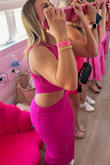 I loved this dress! I got it for pink day at a Bachelorette and it was simple and fun. Good material and the length of it was cute for my height, and it wasn't too hot in 85 degree AZ weather. Wore with dressy slides and it was perfect! - Amber S.
