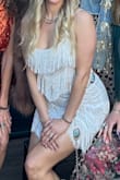 I wore this for my bachelorette and loved it! The fringe was super fun! - Jamie B.
