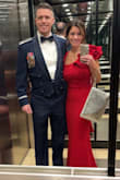 I love this dress! I wore it to a military ball and it was perfect! The material is very forgiving, form-fitting, but not tight. The red is the perfect red! I did have the dress hemmed a bit, but it fit just right everywhere else. I cannot wait to wear this dress again! Highly recommend! - Michelle W.