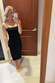 Beautiful and elegant black formal dress. I've worn it for multiple weddings and formal events. It's my go-to black dress. I love the length of it because it goes past my knees, but also has an opening on the side. - Rachel L.