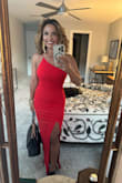 I wore them to my daughter college graduation and I love it. I felt beautiful elegant and also sexy. It was perfect on my petite body. - Cristiane B.